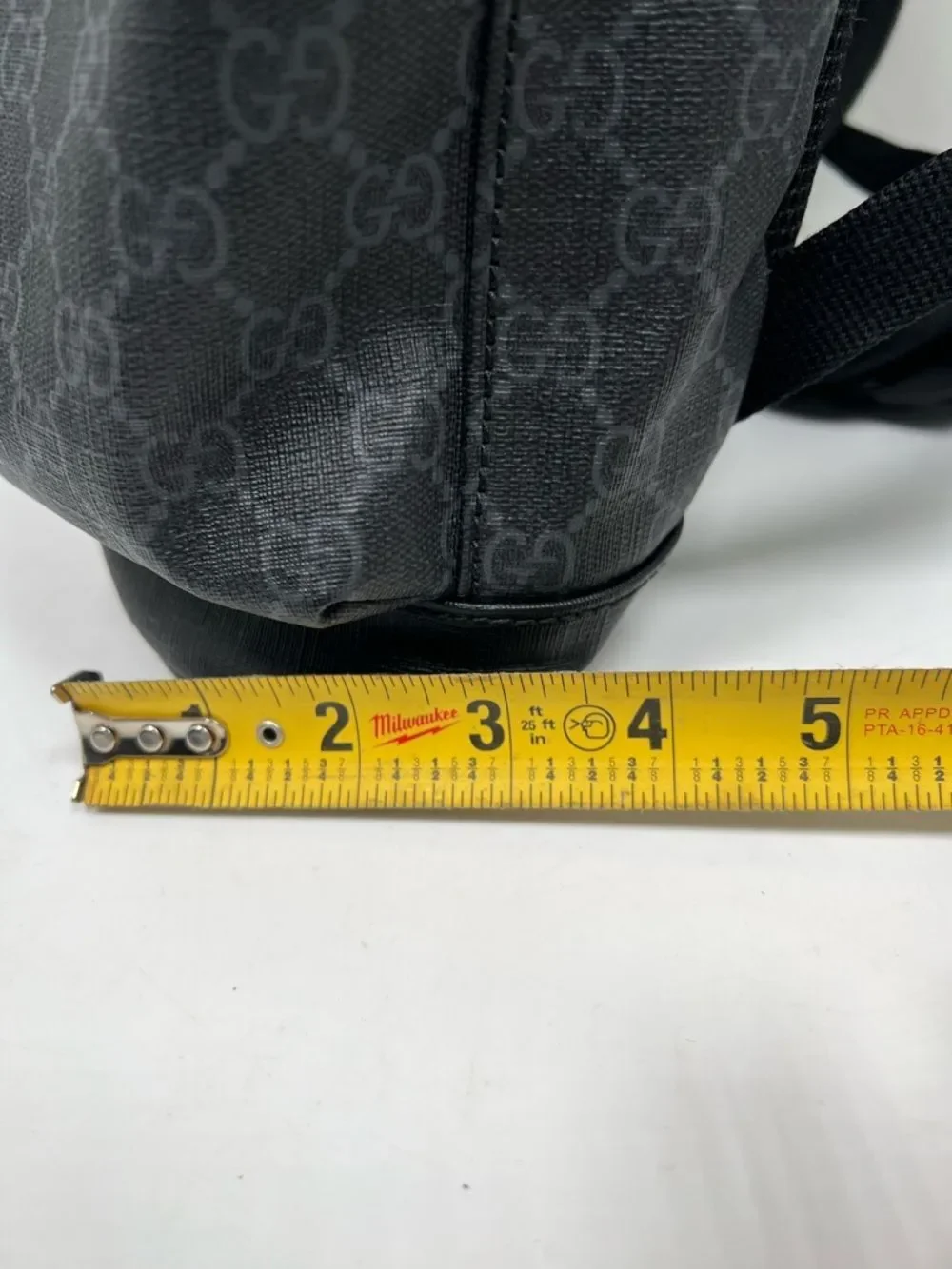 Gucci GG Supreme Men's Canvas Backpack in Black